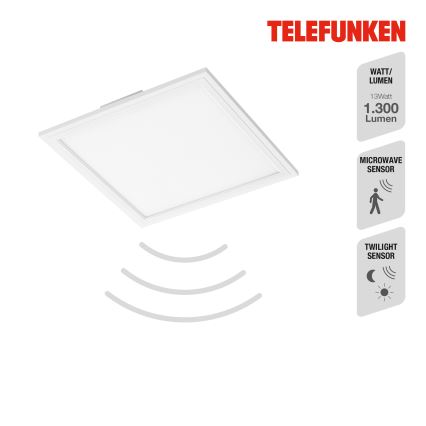 Telefunken 308606TF - LED panel med sensor LED/13W/230V