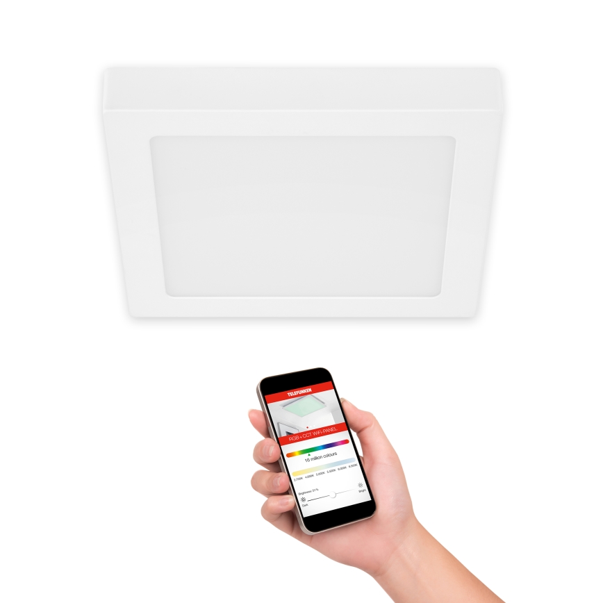 Telefunken 309606TF - LED loftlampe m. RGBW-farver dæmpbar LED/18W/230V 2700-6500K Wi-Fi Tuya