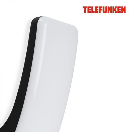 Telefunken 311605TF - Udendørs LED væglampe LED/15W/230V IP44 sort
