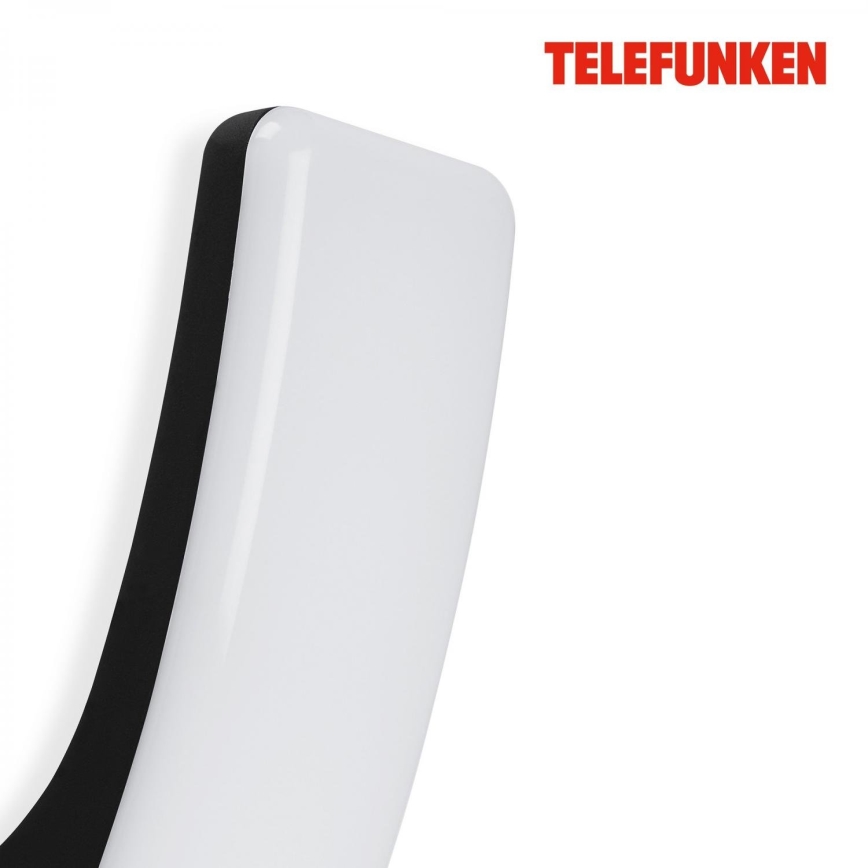 Telefunken 311605TF - Udendørs LED væglampe LED/15W/230V IP44 sort