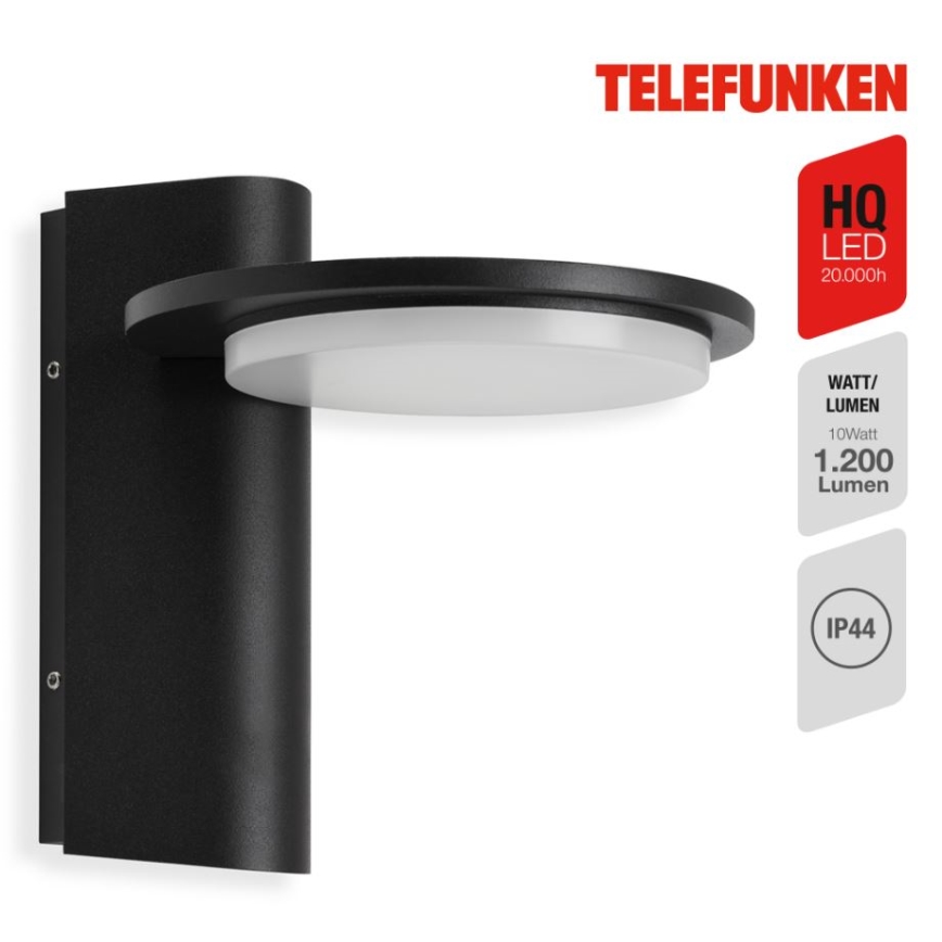 Telefunken 312405TF - Udendørs LED væglampe LED/10W/230V IP44