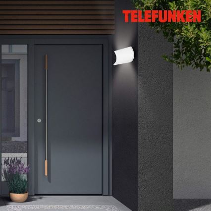 Telefunken 312806TF - Udendørs LED væglampe 2xLED/6W/230V IP44 hvid