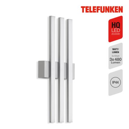 Telefunken 313104TF - Udendørs LED væglampe 3xLED/4W/230V IP44