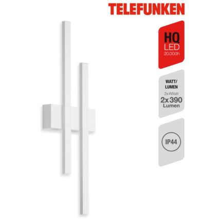 Telefunken 313206TF - Udendørs LED væglampe 2xLED/8W/230V IP44
