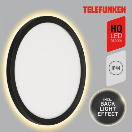 Telefunken 313405TF - LED udendørs væglampe LED/15W/230V IP44 sort