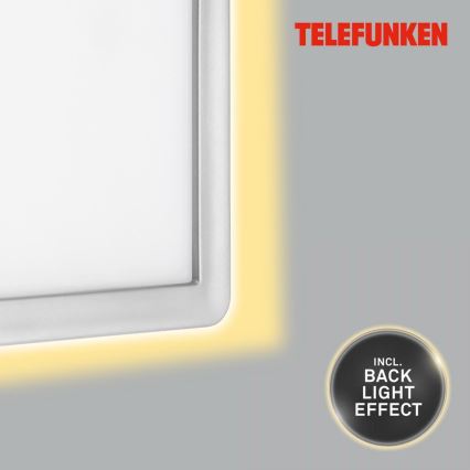 Telefunken 313604TF - Udendørs LED væglampe LED/16W/230V IP44 sølvfarvet