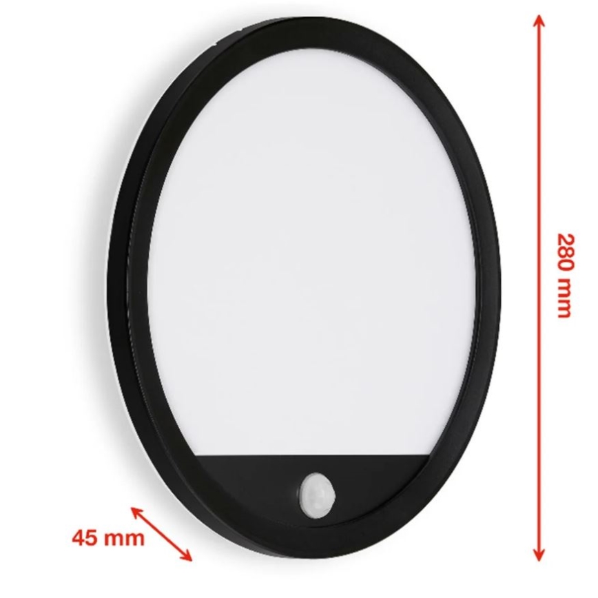 Telefunken 313705TF - LED Udendørs Væglampe med Sensor LED/15W/230V IP44