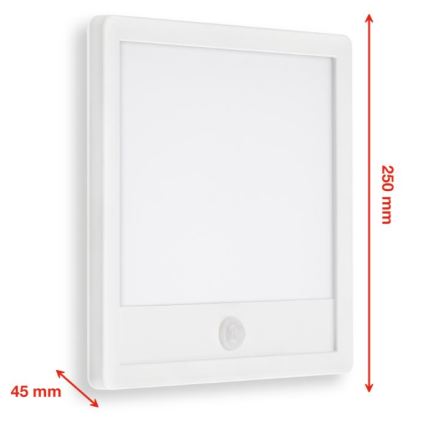 Telefunken 313806TF - LED Udendørs Væglampe med Sensor LED/15W/230V IP44