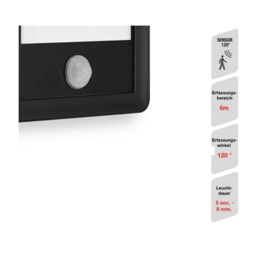 Telefunken 313905TF - LED Udendørs væglampe med sensor LED/16W/230V IP44