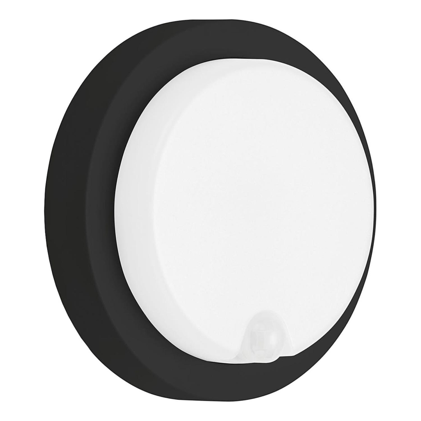Telefunken 315305TF - Udendørs LED væglampe med sensor LED/12W/230V IP44 sort