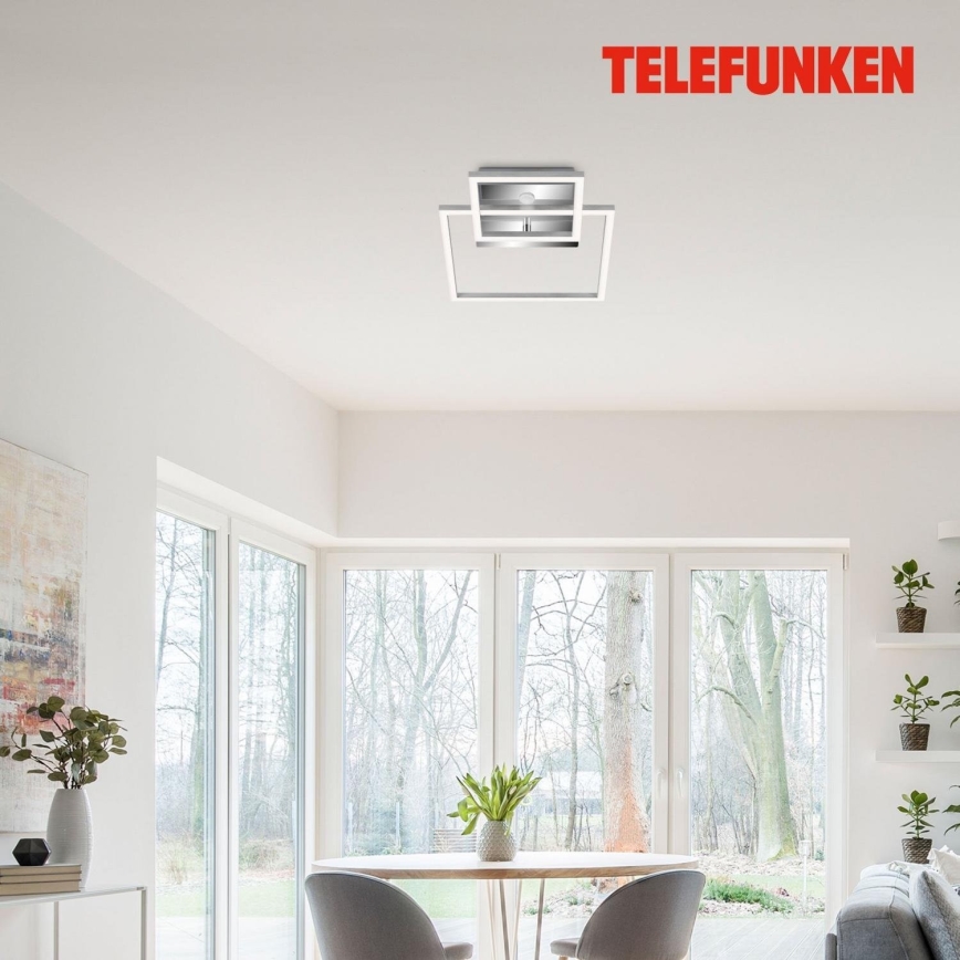 Telefunken 318608TF - LED loftlampe med sensor FRAME LED/17W/230V 3000K mat krom
