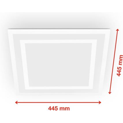 Telefunken 318806TF - LED loftlampe m. RGBW-farver dæmpbar LED/24W/230V 3000-6500K + fjernbetjening