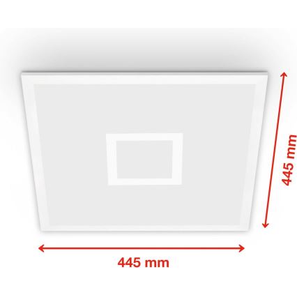 Telefunken 319106TF - Loftlampe m. RGBW-farver dæmpbar LED/24W/230V 2700-6500K hvid + fjernbetjening