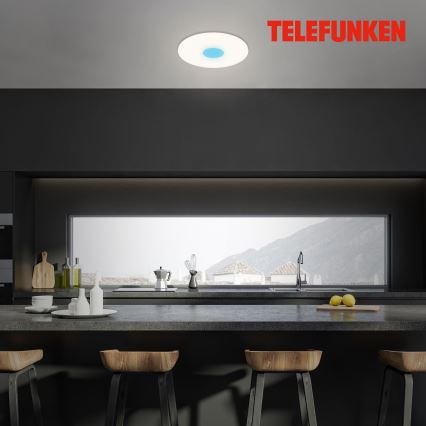 Telefunken 319306TF - LED RGBW Lampe dæmpbar LED/22W/230V 2700-6500K + fjernbetjening