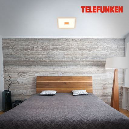 Telefunken 319406TF - Loftlampe m. RGBW-farver dæmpbar LED/24W/230V 2700-6500K hvid + fjernbetjening