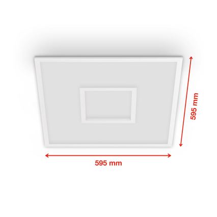 Telefunken 319506TF - Loftlampe m. RGBW-farver dæmpbar LED/36W/230V 2700-6500K hvid + fjernbetjening