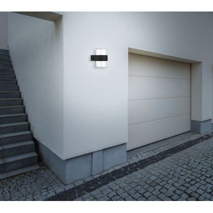 Telefunken 320405TF - LED udendørs vægarmatur 2xLED/8W/230V IP44 sort