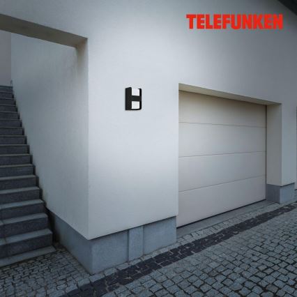 Telefunken 321005TF - Udendørs væglampe 1xE27/12W/230V IP44 sort