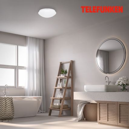 Telefunken 601206TF - LED loftlampe til badeværelse med sensor LED/15W/230V IP44 diameter 28 cm