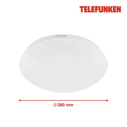 Telefunken 602006TF - LED loftlampe til badeværelse med sensor LED/15W/230V IP44 4000K