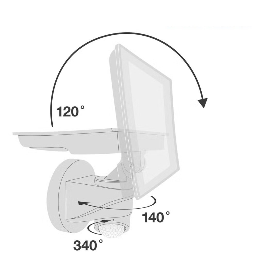Telefunken - LED-reflektor med sensor LED/20W/230V