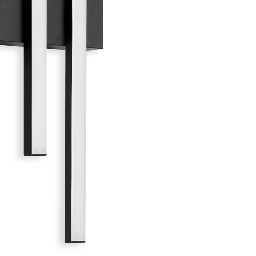 Telefunken - LED udendørs væglampe 2xLED/4W/230V IP44 sort