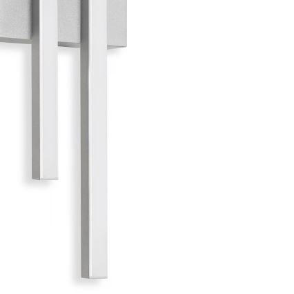Telefunken - LED udendørs vægarmatur 2xLED/4W/230V 4000K IP44 sølv