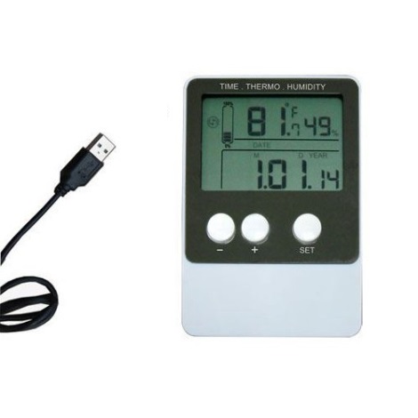 Termometer med hygrometer 1xCR2032