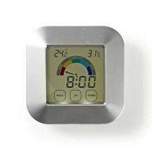 Termometer med hygrometer og timer 2xAAA