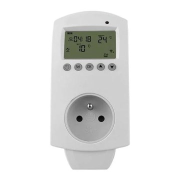 Termostat med 230V-stik, Wi-Fi (Tuya)