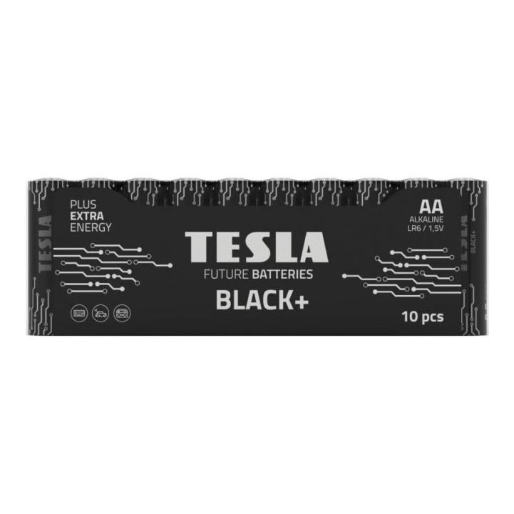 Tesla Batteries - 10 stk. Alkalisk batteri AA BLACK+ 1,5V 2800 mAh