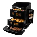 TESLA Electronics AirCook - 3-zone airfryer 14,5 l 2800W/230V sort