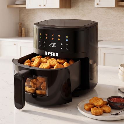TESLA Electronics AirCook - Airfryer 4,4 l 1450W/230V sort