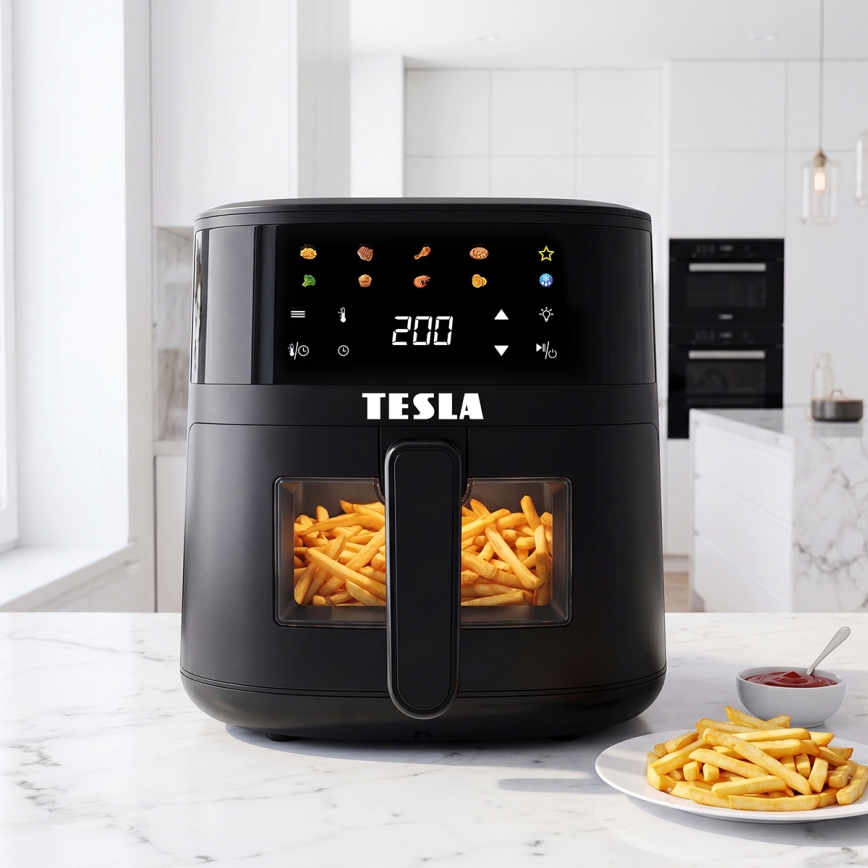 TESLA Electronics AirCook - Airfryer 4,4 l 1450W/230V sort