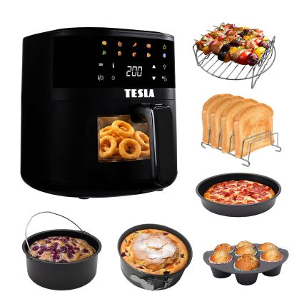 TESLA Electronics AirCook - Airfryer 4,4 l 1450W/230V sort