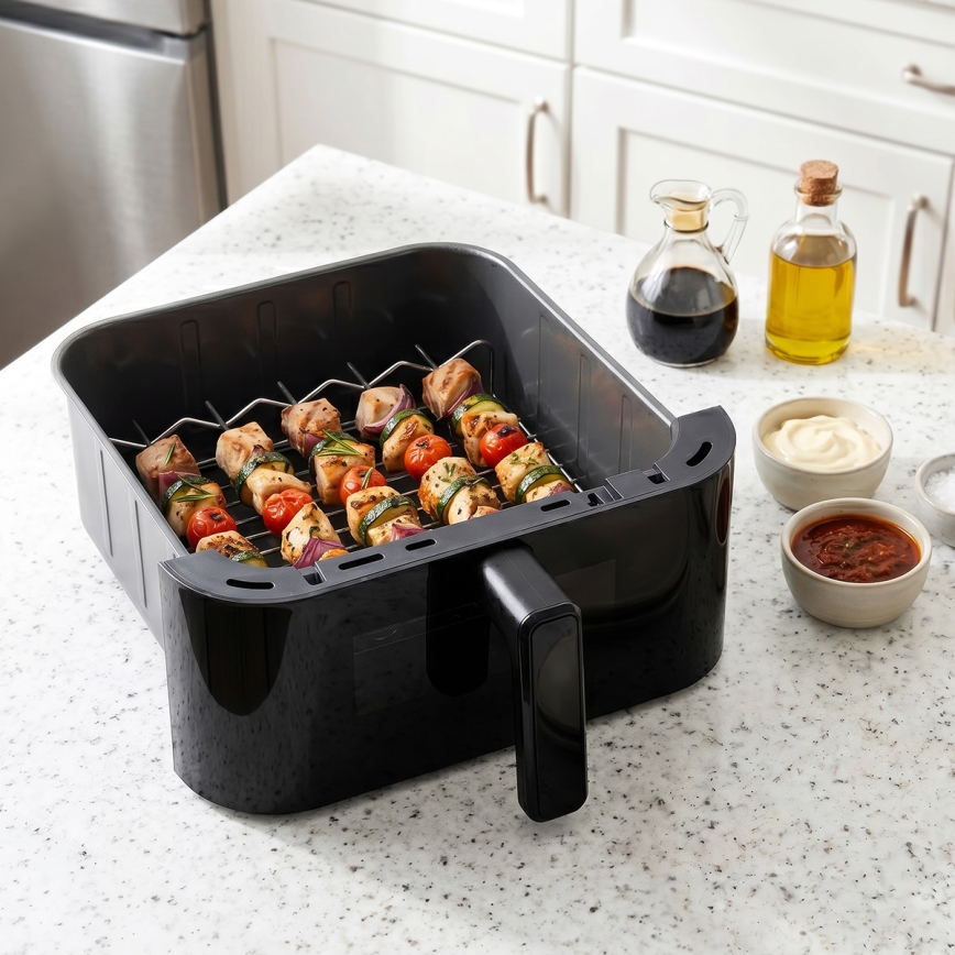 TESLA Electronics AirCook - 3-zone airfryer 14,5 l 2800W/230V sort