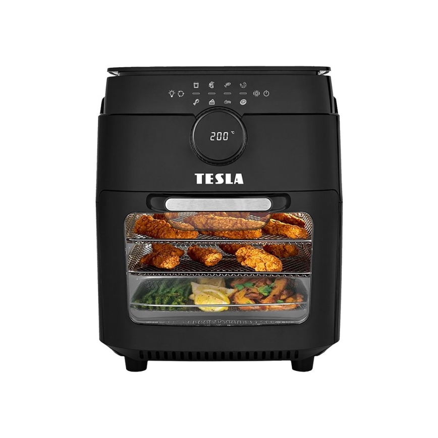 TESLA Electronics AirCook & Grill - Smart multifunktionel digital hot air fryer 12 l 1800W/230V Wi-Fi