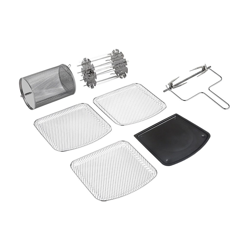 TESLA Electronics AirCook & Grill - Smart multifunktionel digital varmluftfrituregryde 12 l 1800W/230V Wi-Fi