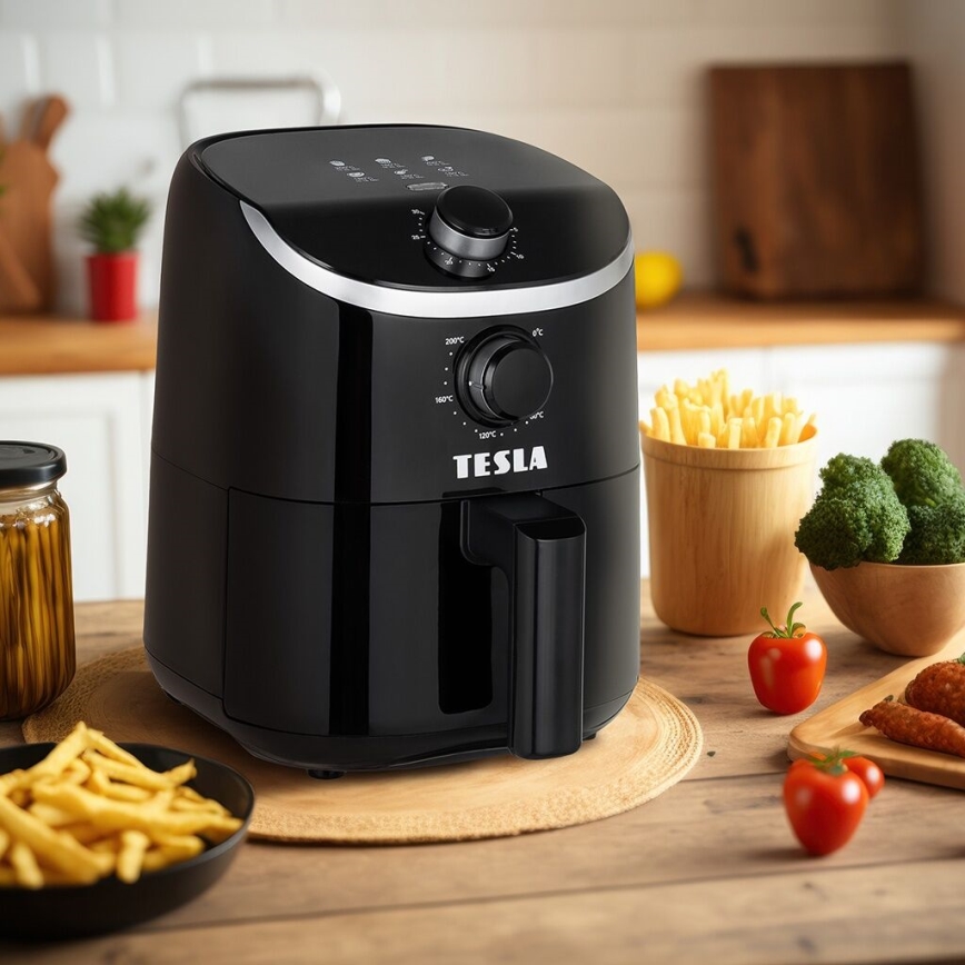 TESLA Electronics AirCook - Multifunktionel airfryer 2 l 900W/230V