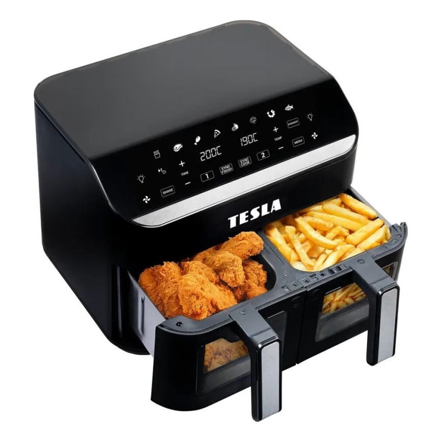 TESLA Electronics AirCook - Multifunktionel airfryer 9 l 2400W/230V