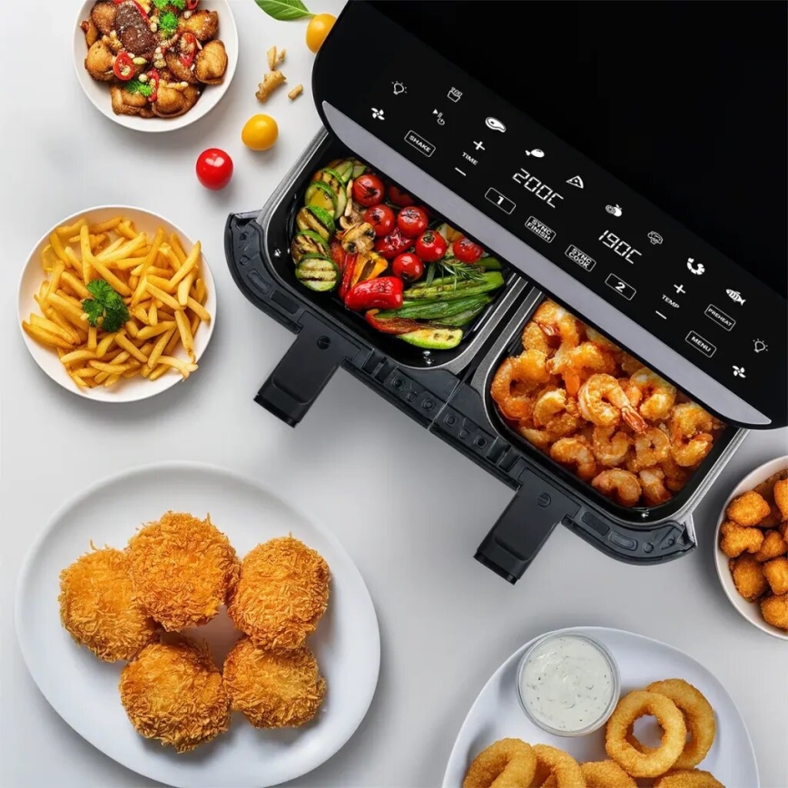 TESLA Electronics AirCook - Multifunktionel airfryer 9 l 2400W/230V
