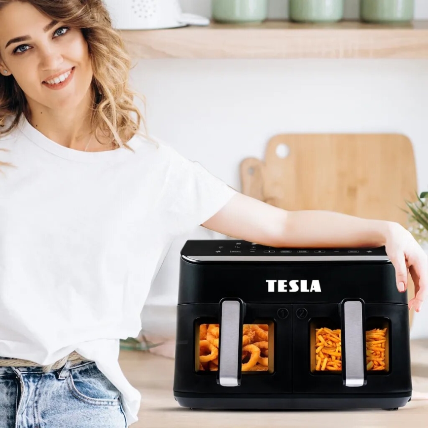 TESLA Electronics AirCook - Multifunktionel airfryer 9 l 2400W/230V