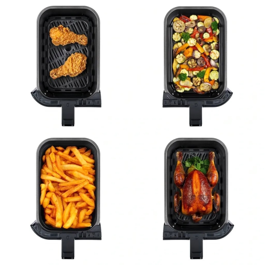 TESLA Electronics AirCook - Multifunktionel airfryer 9 l 2400W/230V