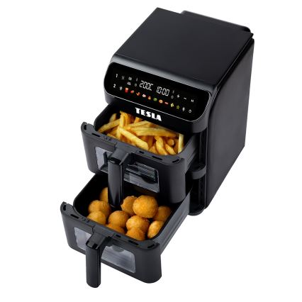 TESLA Electronics AirCook - Multifunktionel digital airfryer 11 l 2800W/230V sort