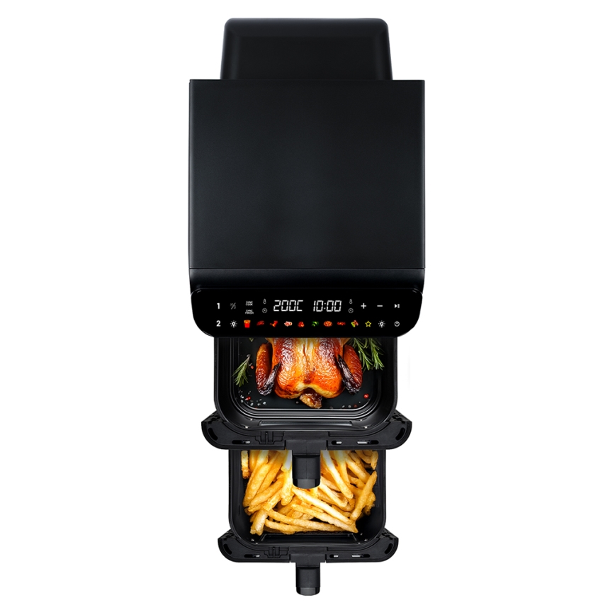 TESLA Electronics AirCook - Multifunktionel digital airfryer 11 l 2800W/230V sort