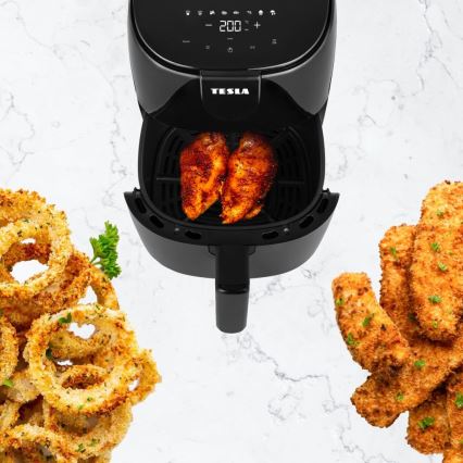 TESLA Electronics AirCook - Multifunktionel digital airfryer 4 l 1500W/230V