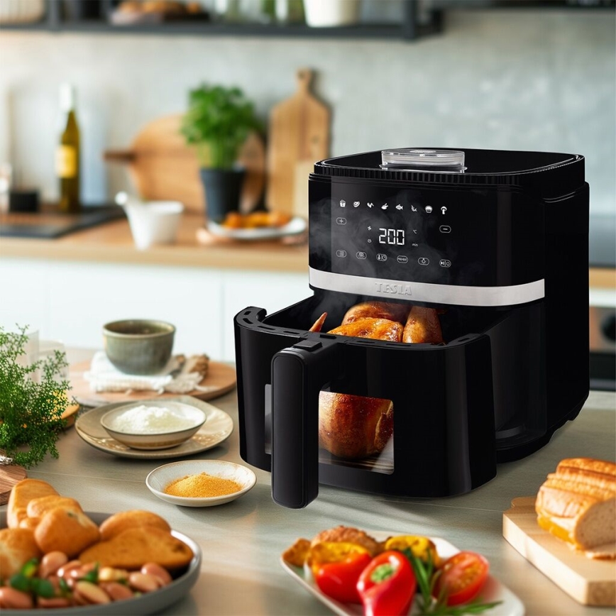 TESLA Electronics AirCook - Multifunktionel digital airfryer 5 l 1500W/230V