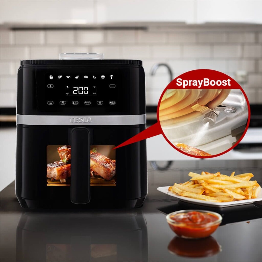 TESLA Electronics AirCook - Multifunktionel digital airfryer 5 l 1500W/230V