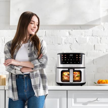 TESLA Electronics AirCook - Multifunktionel digital airfryer 7 l 1600W/230V