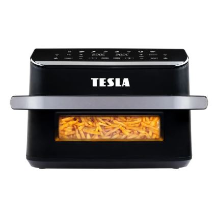 TESLA Electronics AirCook - Multifunktionel dobbelt digital varmluftfrituregryde 10 l 2400W/230V